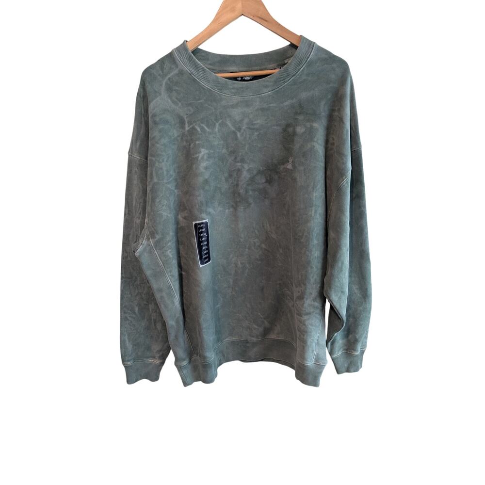 Chubbies Sweatshirt Mens Large Green Outdoor Pullover Fleece Crewneck NWT Casual